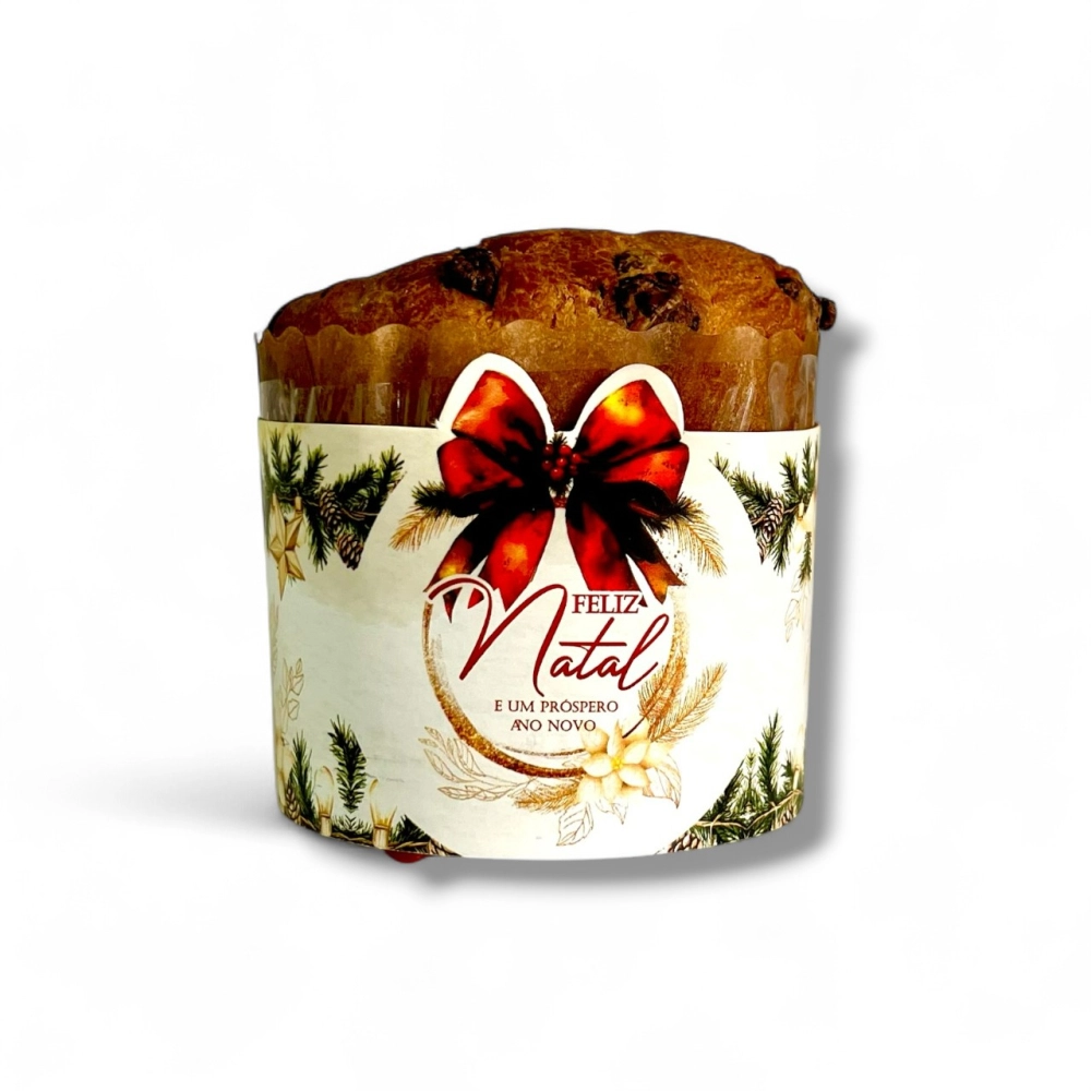 25 Cintas para panetone de 100g - Coleção Natal em Poesia - Natal 2025