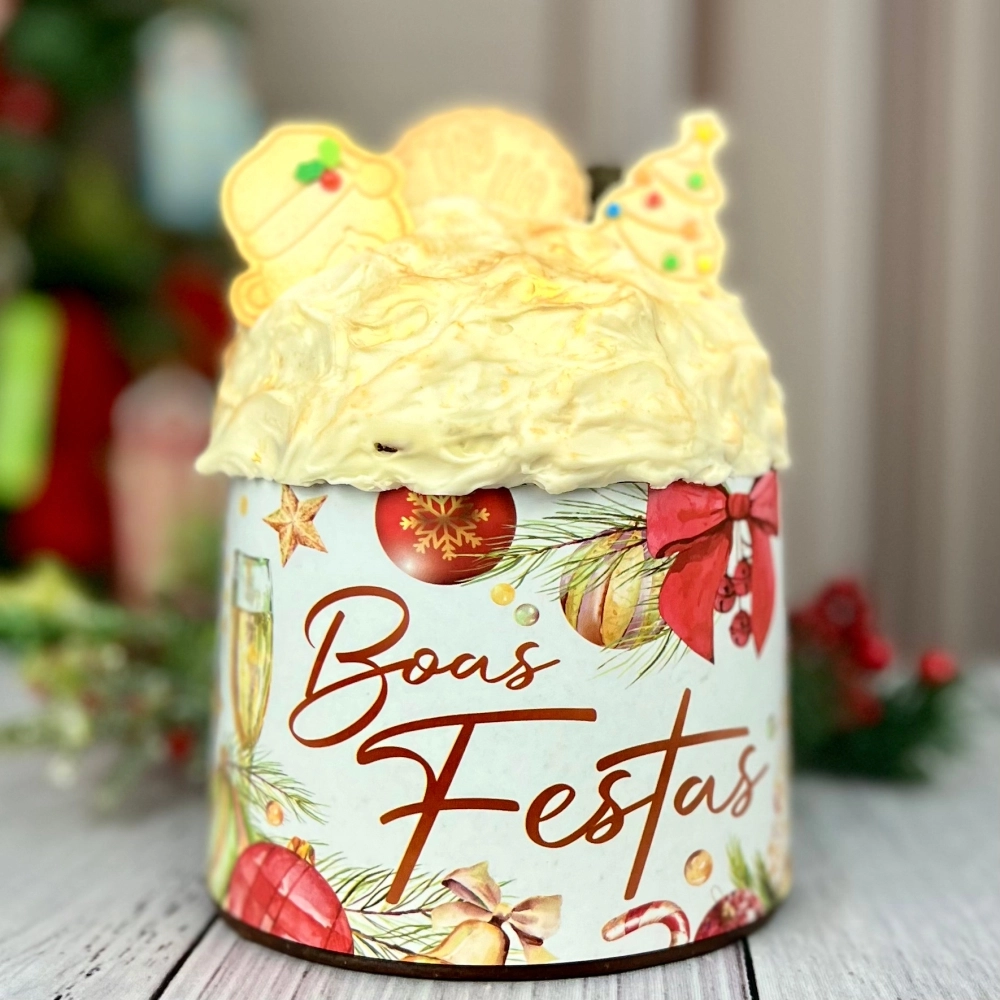 25 Cintas para panetone de 500g - Coleção Prosperidade
