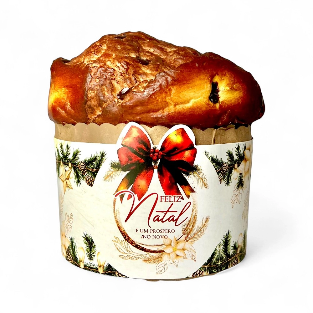 25 Cintas para panetone de 500g - Coleção Natal em Poesia - Natal 2025