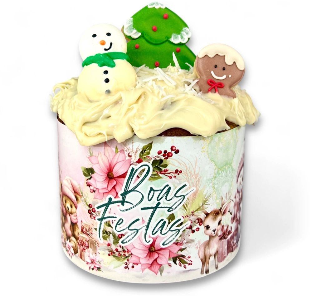 25 Cintas para panetone de 500g - Natal dos Sonhos
