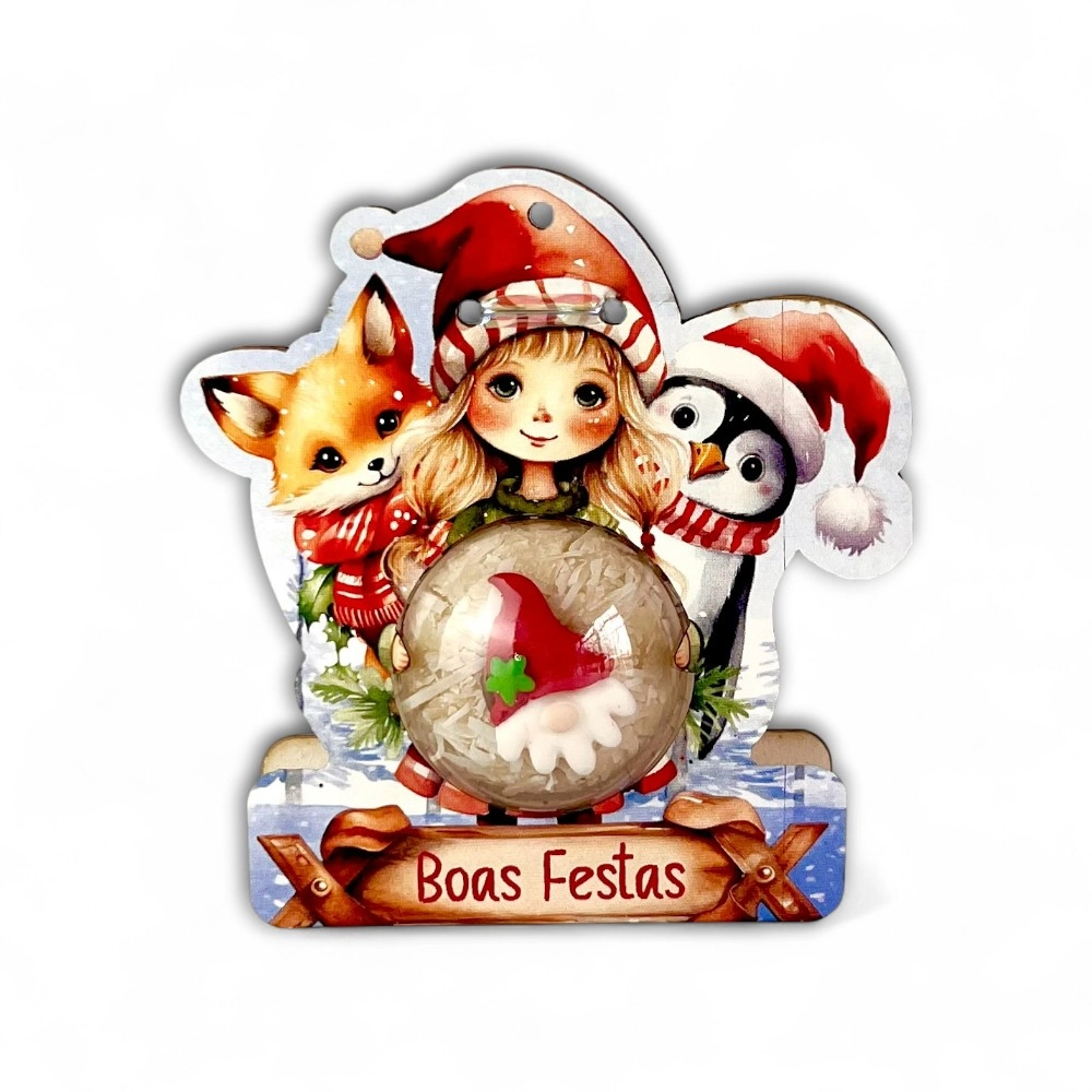 25 Embalagens blister + cinta para 1 brigadeiro - Coleção A Magia do Natal-Natal -2025