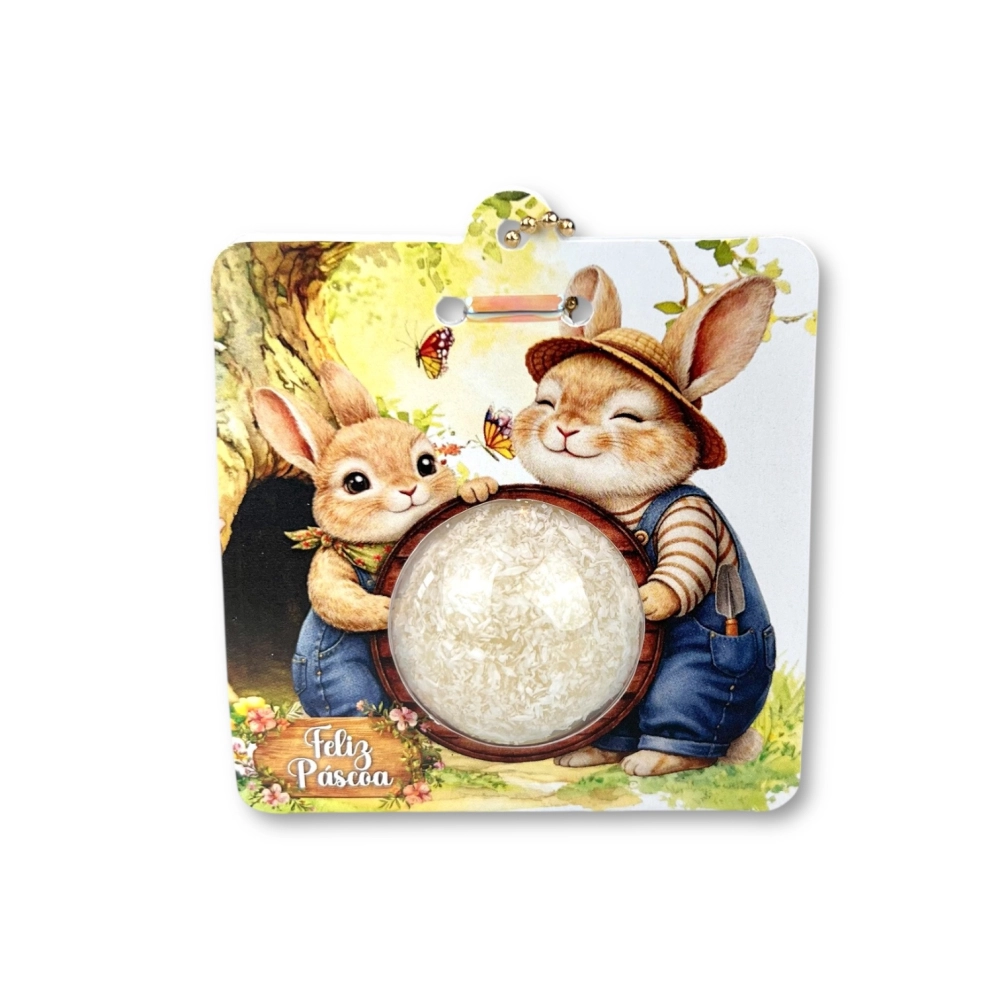 25 Embalagens blister + cinta para 1 brigadeiro - Coleção Páscoa da Colheita