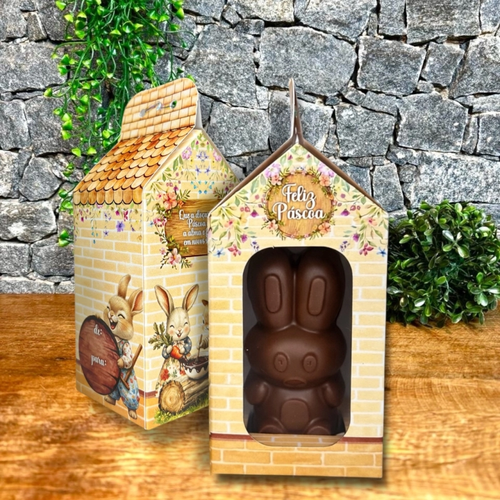 25 embalagens Casinha do Coelho - Coleção Páscoa da Colheita