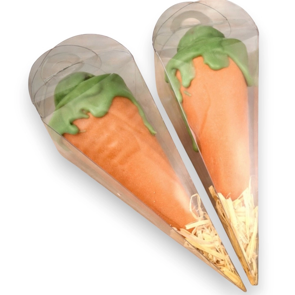 25 Embalagens de PVC para Cone Trufado