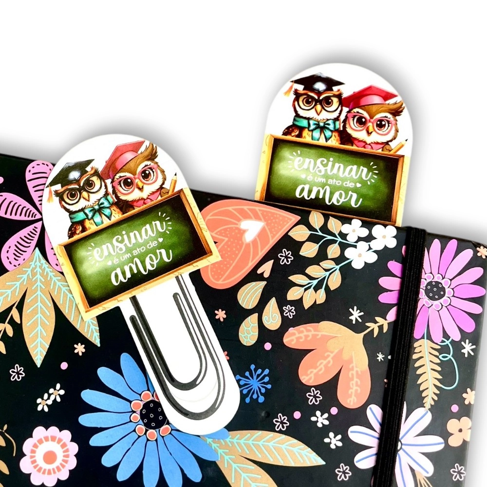 25 Marca Páginas - Dia dos Professores 2025 - Coleção CORUJAS