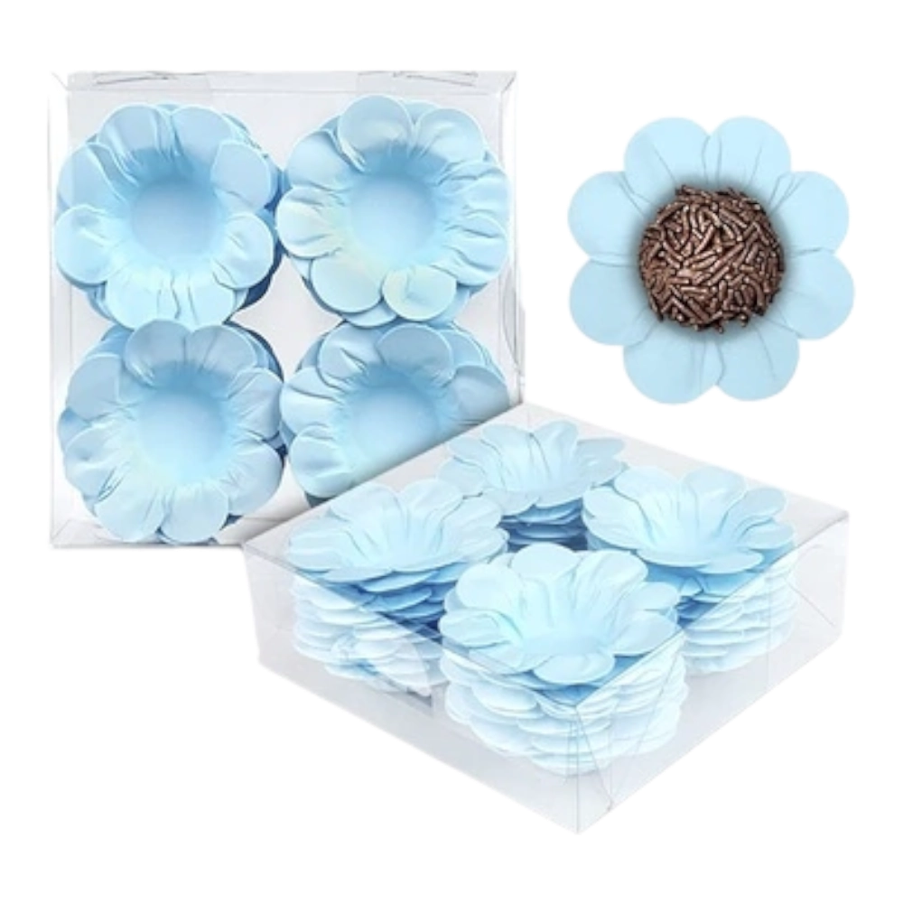 40 forminhas n° 5 ( Margarida) - Candy Azul