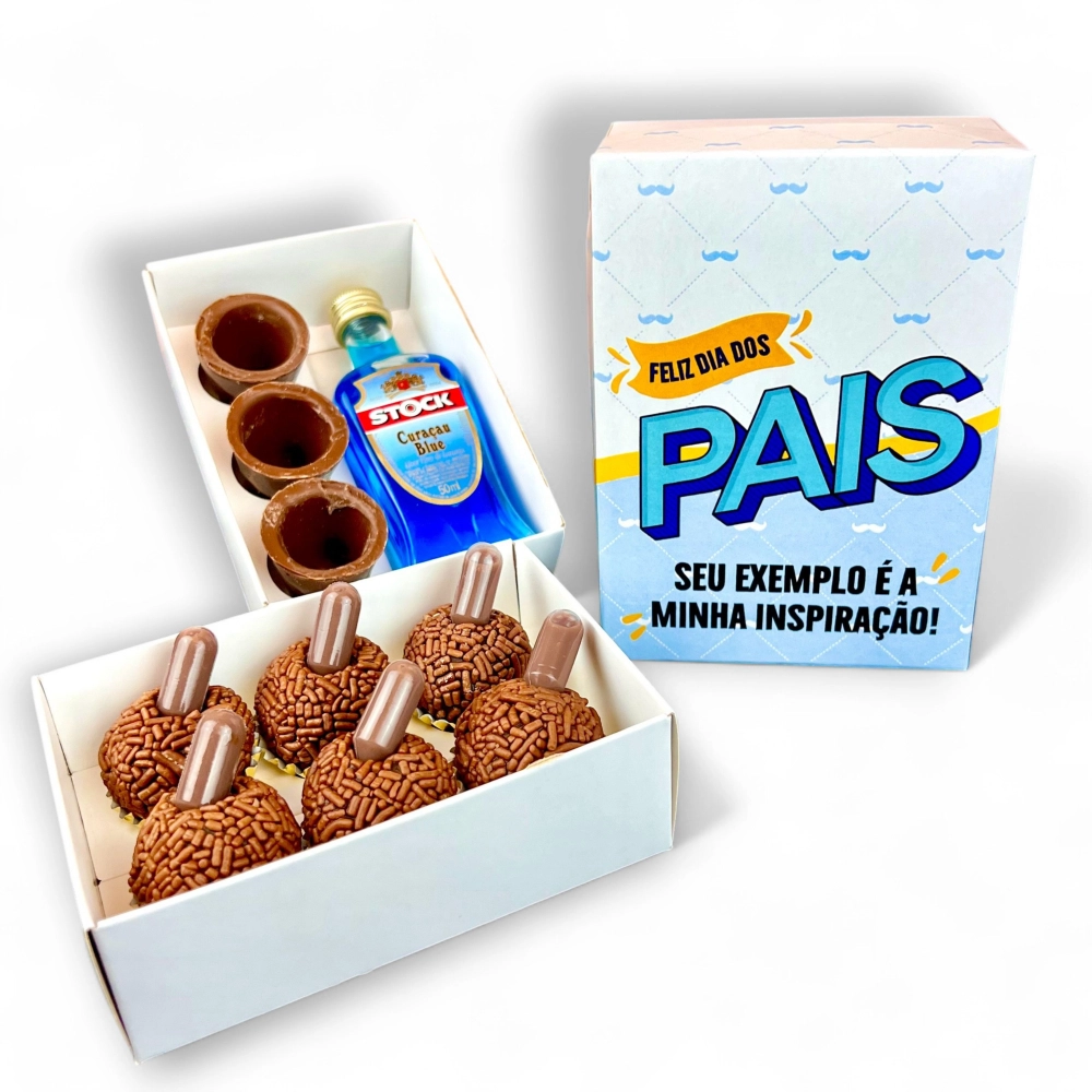 5 Caixas p/ 6 brigadeiros - Minha inspiração - Dia dos Pais 2025