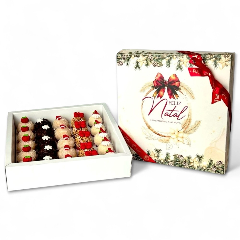 5 Caixas para 25 brigadeiros - Coleção Natal em poesia-Natal -2025