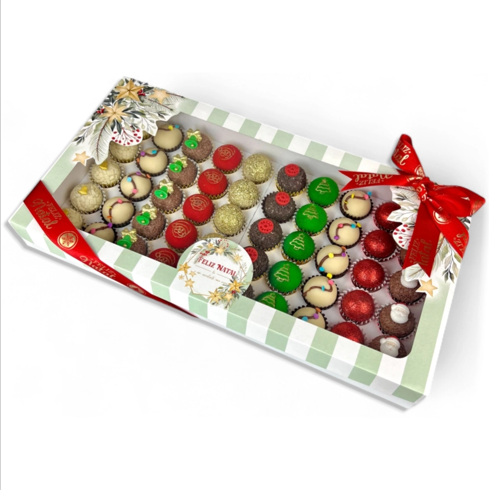 5 Caixas para 50 brigadeiros - Coleção Elegância