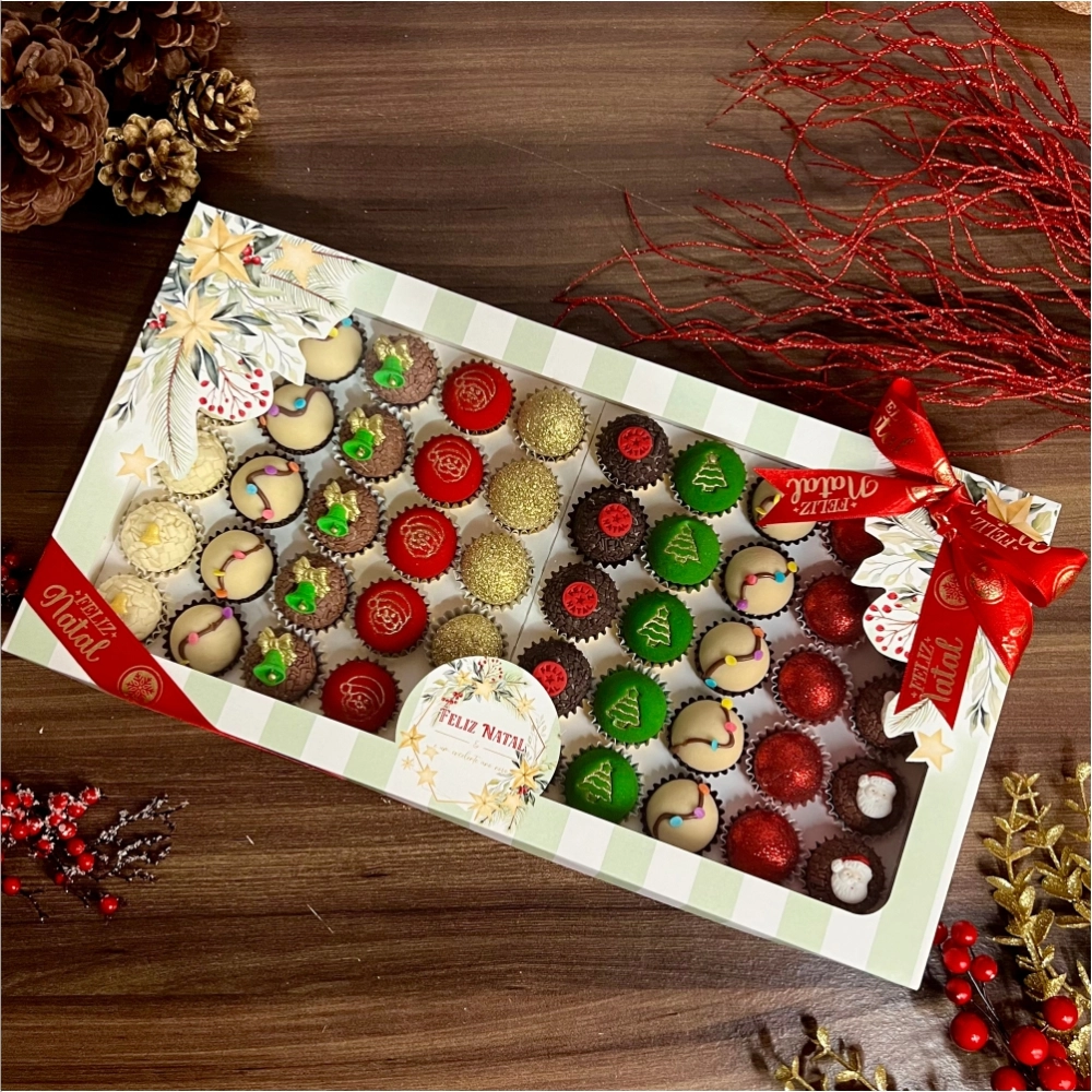 5 Caixas para 50 brigadeiros - Coleção Elegância