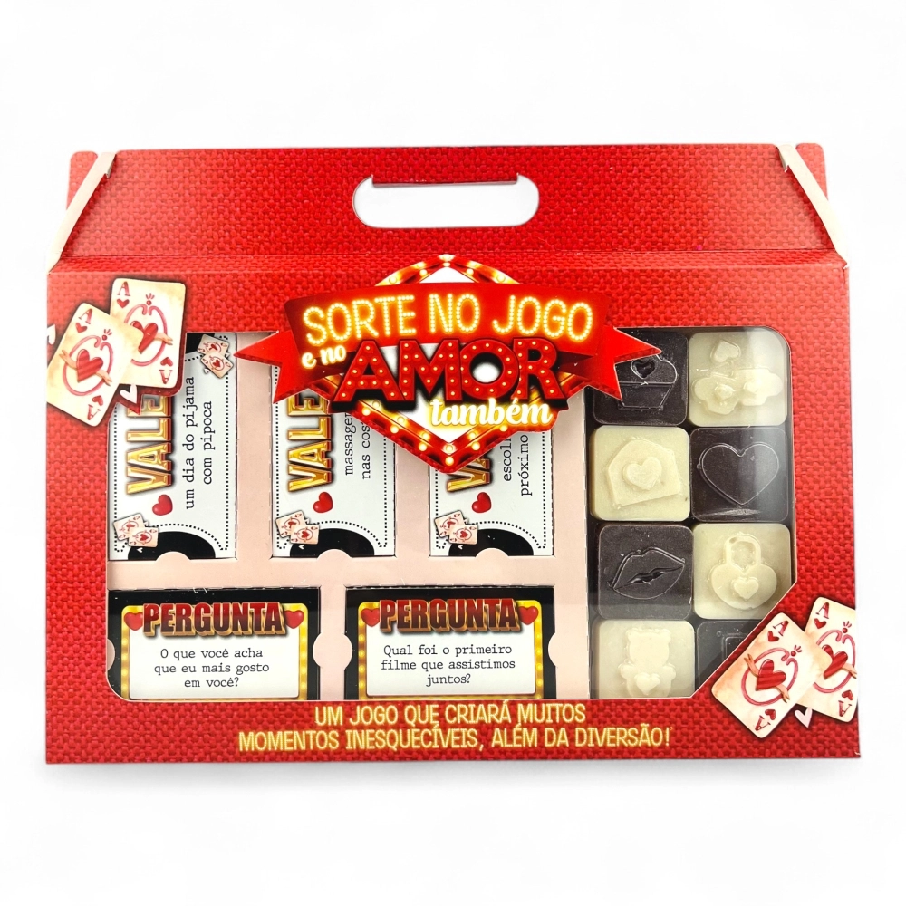 5 Jogos - Sorte no jogo e no AMOR também + 8 chocolates - Dia dos Namorados 2025