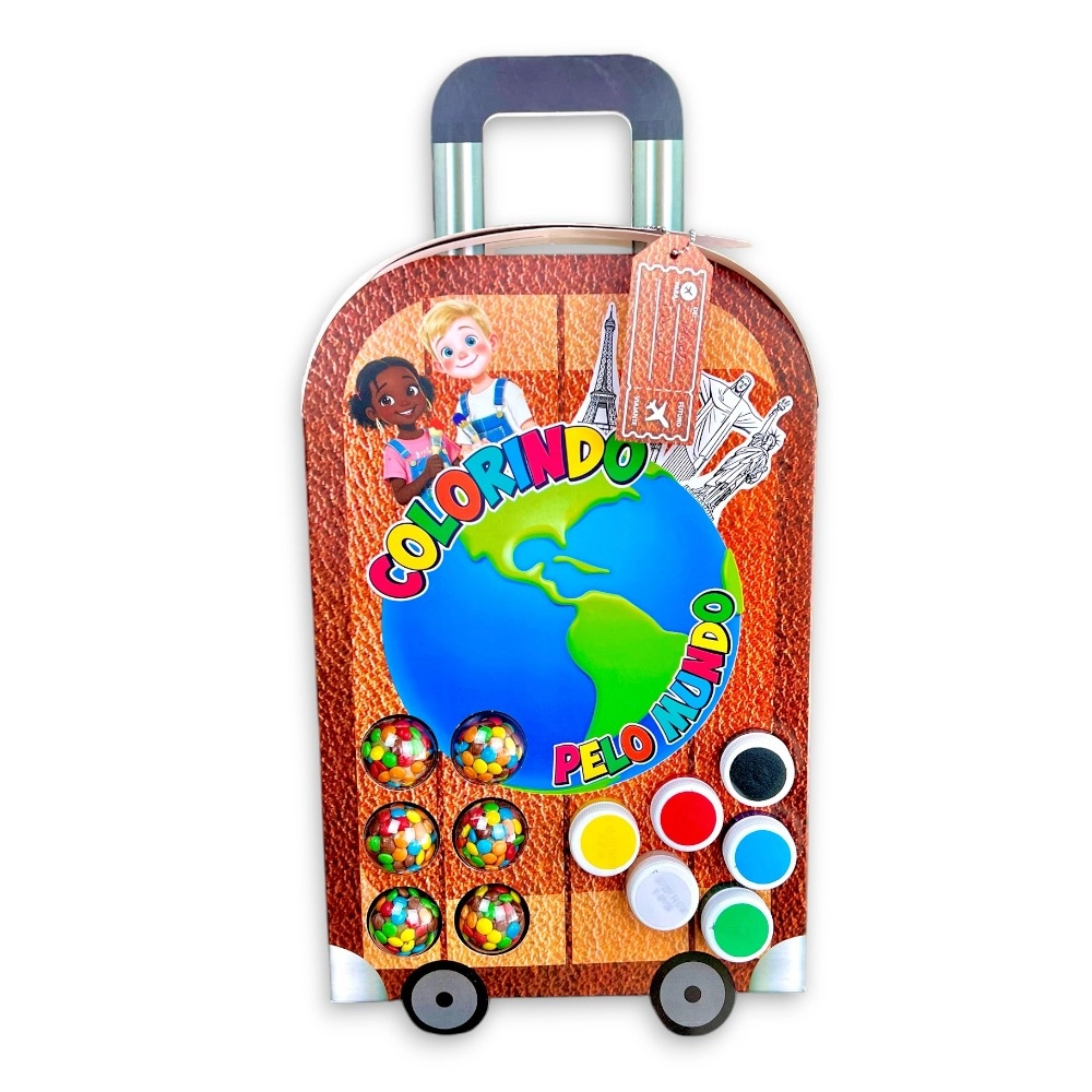 5 Kits - COLORINDO PELO MUNDO - com guache e atividades