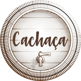 50 Adesivos redondos c/ 2cm - Cachaça