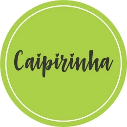 50 Adesivos redondos c/ 2cm - Caipirinha
