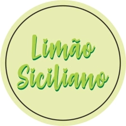 50 Adesivos redondos c/ 2cm - Limão Siciliano