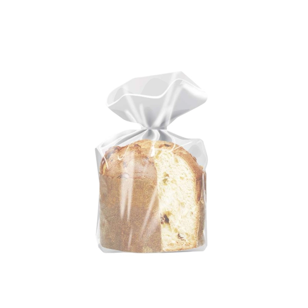 50 Sacos para panetone de 250g - Transparente - Natal 2025
