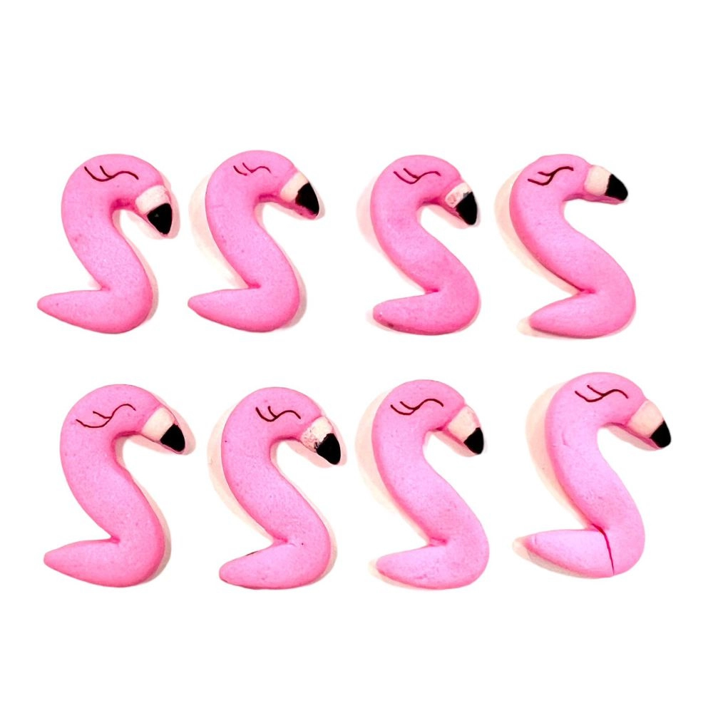 Confeitos de Açúcar - Flamingo c/ 8 unid