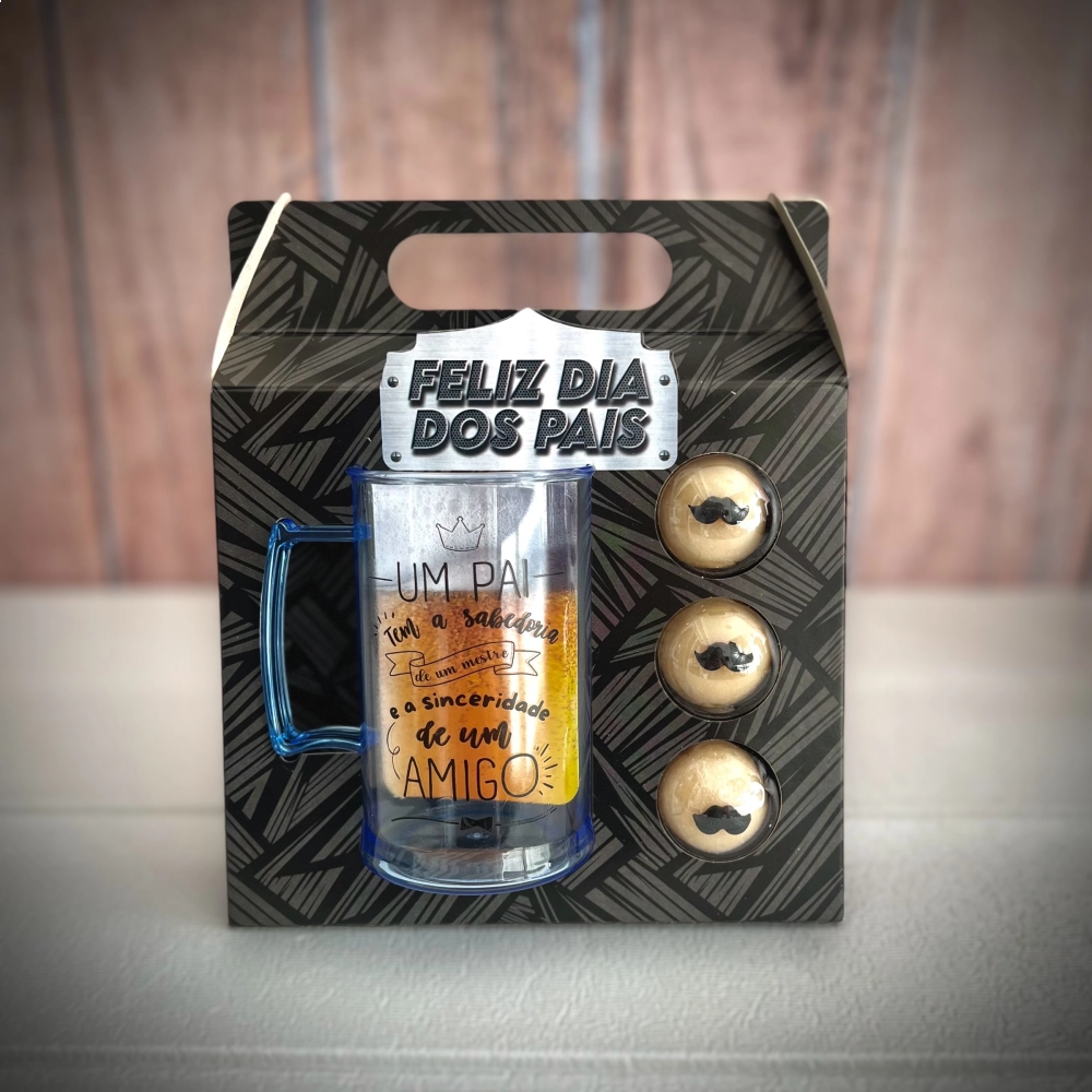 05 Caixas com Caneca + 3 Brigadeiros - Coleção Black