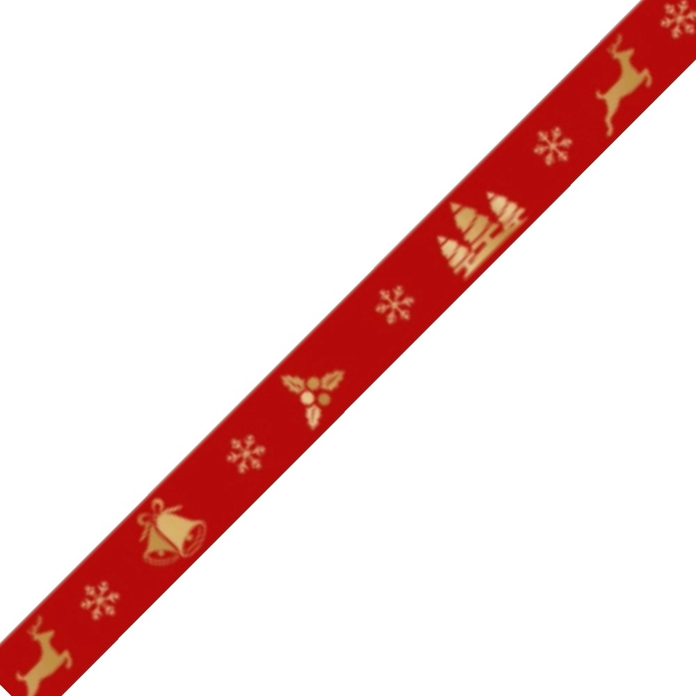 1 Fita de cetim 15mm - Elementos Natalinos