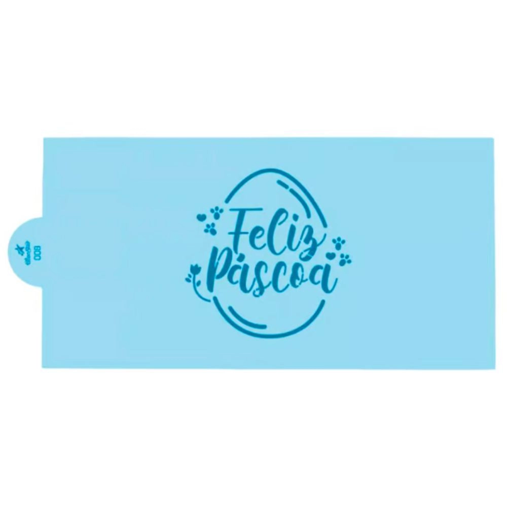 1 Stencil grande - Feliz Páscoa