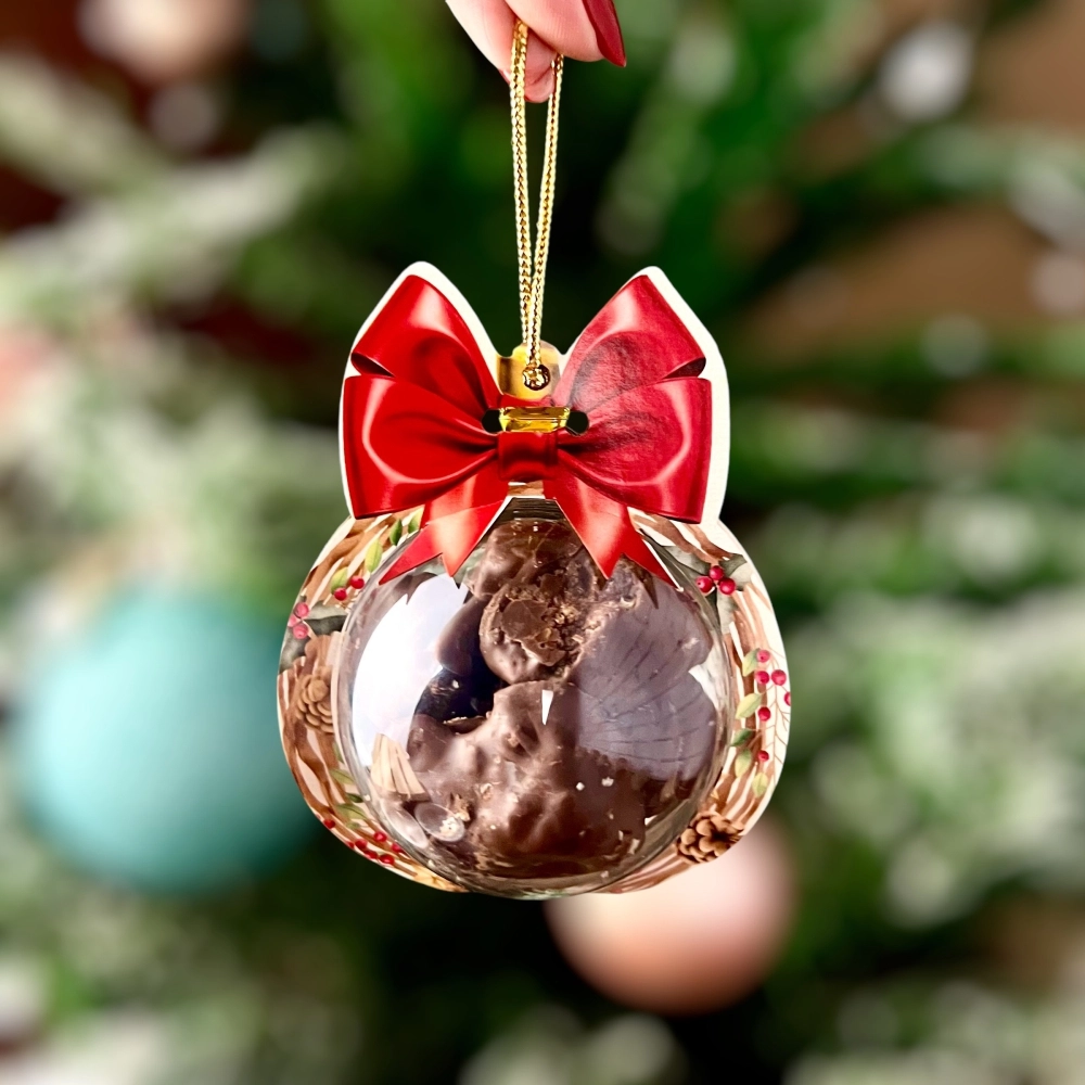 12 Bolinhas Plásticas + Cartela - Coleção Querido Noel