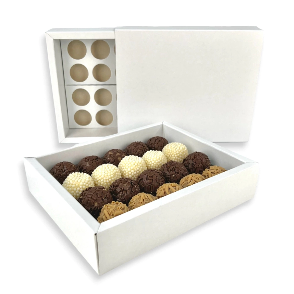 10 Caixas p/ 20 brigadeiros LUXO