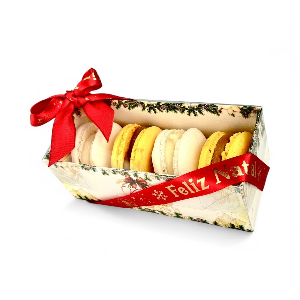 10 Caixas p 5/ macarons - Pequena - Coleção Natal em poesia -Natal 2025