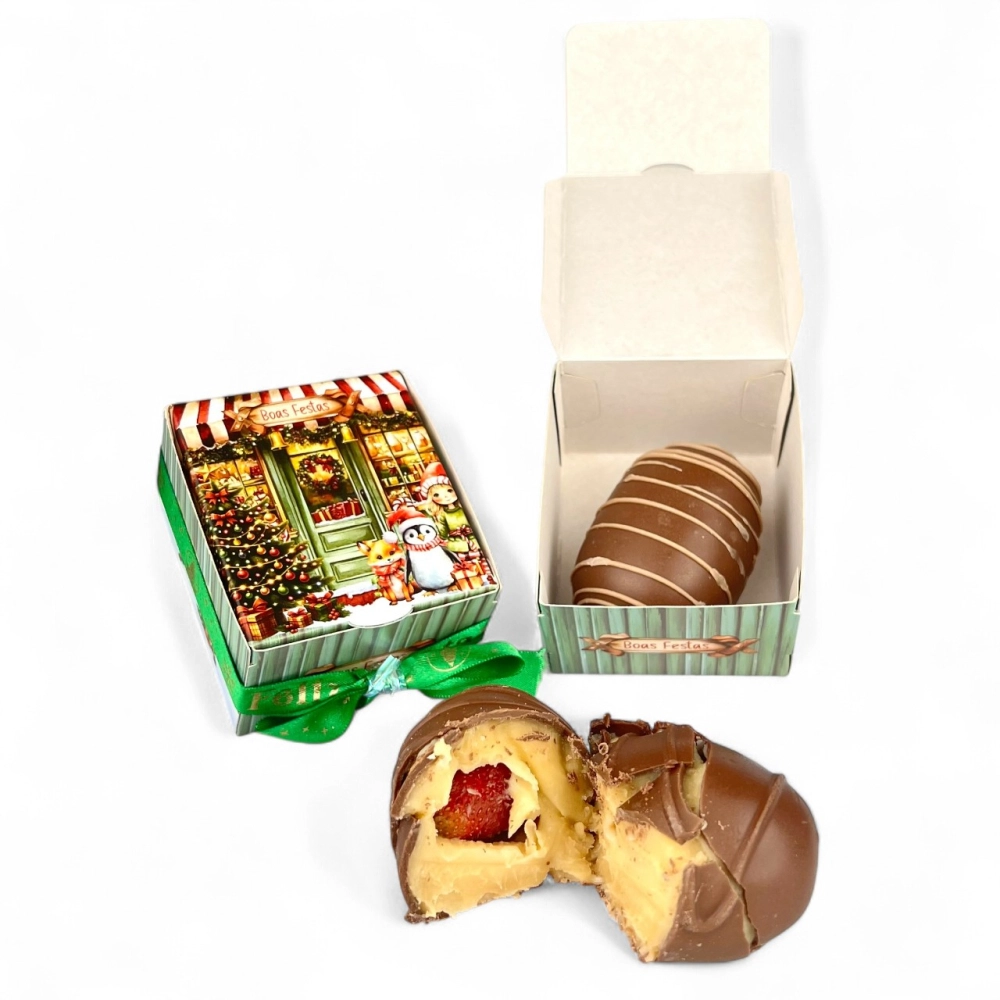 10 Caixas p/ doces Individuais - Natal 2025 - Coleção A MAGIA DO NATAL