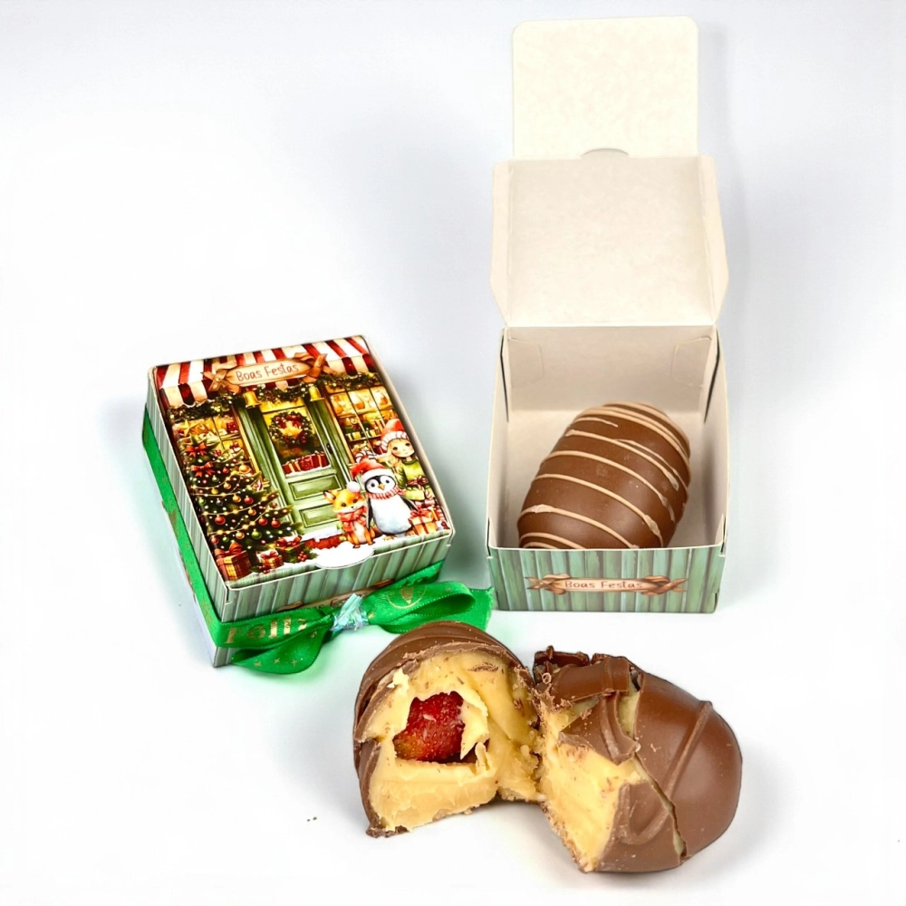 10 Caixas p/ doces Individuais - Natal 2025 - Coleção A MAGIA DO NATAL