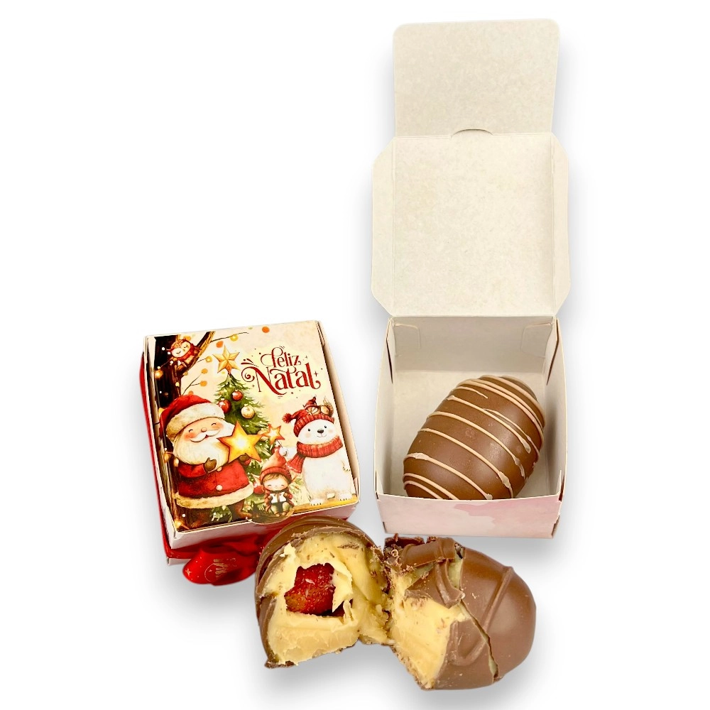 10 Caixas p/ doces Individuais - Natal 2025 - Coleção VILA DO NOEL