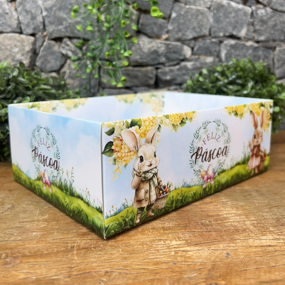 10 Caixas para 1 Ovo de 250, 350 ou 500g - Coleção Páscoa da Positividade