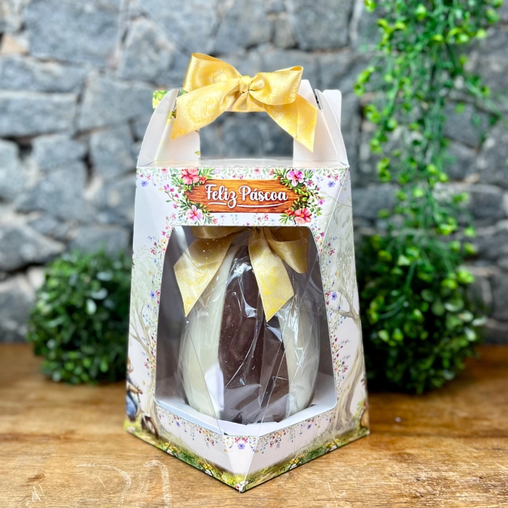 10 Caixas para 1 Ovo Tradicional de 250, 350 e 500g - Coleção Páscoa da Colheita