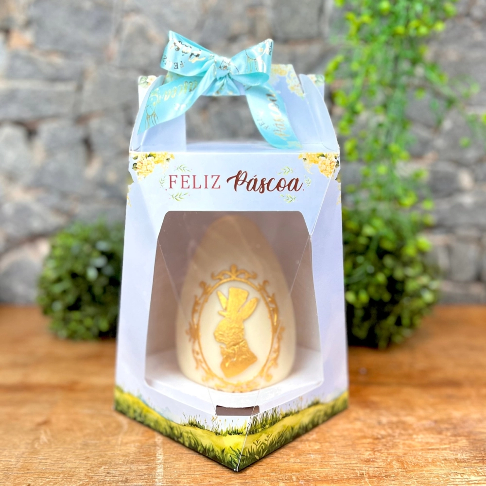 10 Caixas para 1 Ovo Tradicional de 250, 350 e 500g - Coleção Páscoa da Positividade