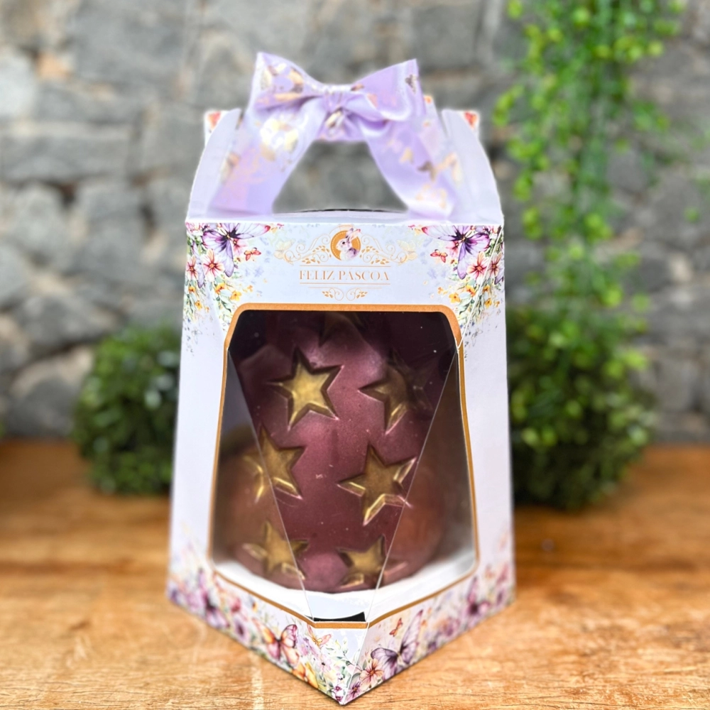 10 Caixas para 1 Ovo Tradicional de 250, 350 e 500g - Coleção Páscoa da Transformação