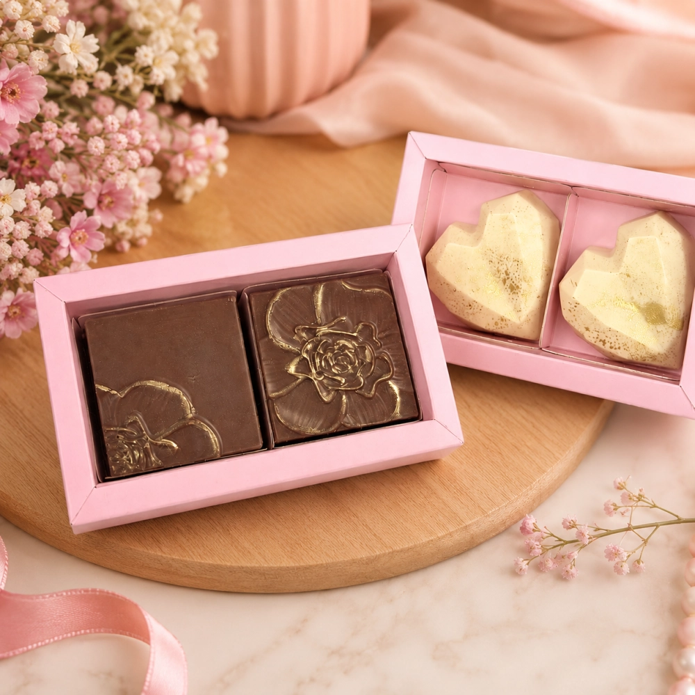 10 Caixas para 2 Pães de Mel - Rosa