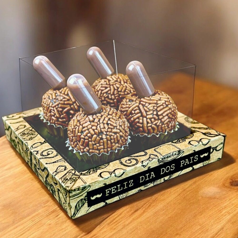 10 Caixas para 4 brigadeiros - Dia dos Pais 2025