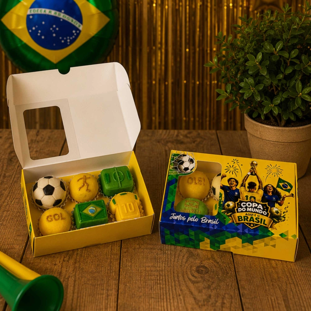 10 Caixas para 6 doces - COPA do MUNDO