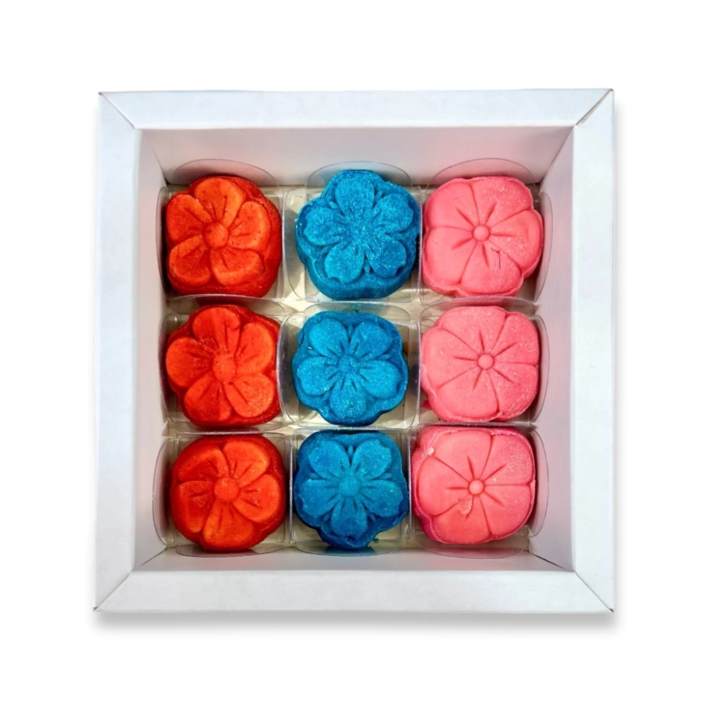 10 Caixas para 9 brigadeiros LUXO c/ tampa em PVC