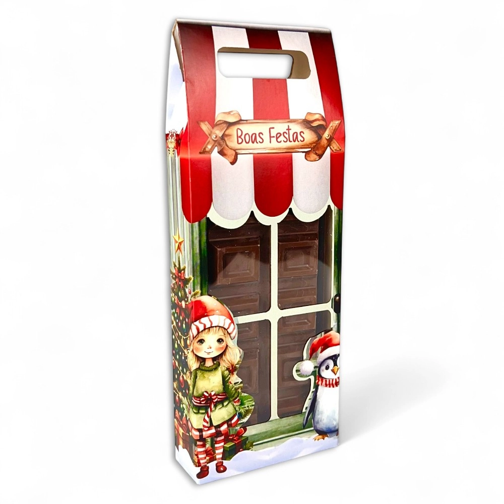 10 Caixas para Barra de Chocolate de 300g - Coleção A magia do Natal-Natal 2025