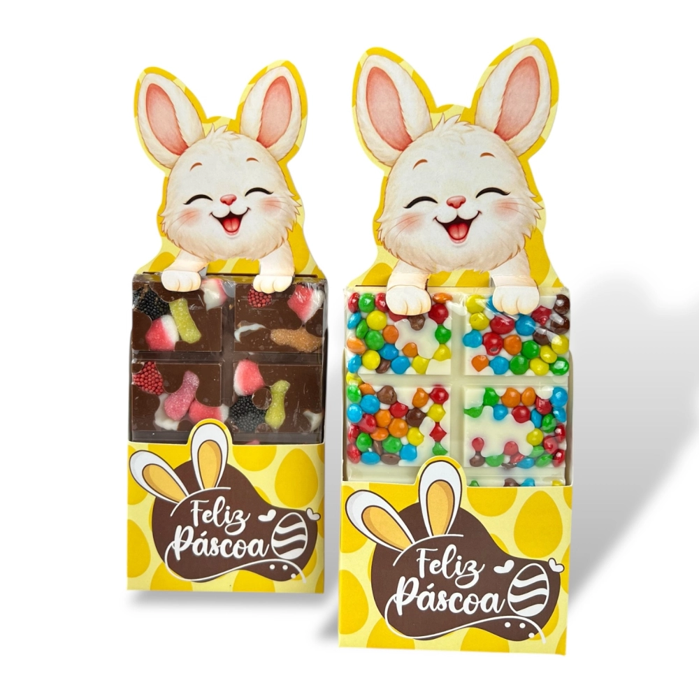 10 Caixas para Barra Golden 140g - Coelho Curioso