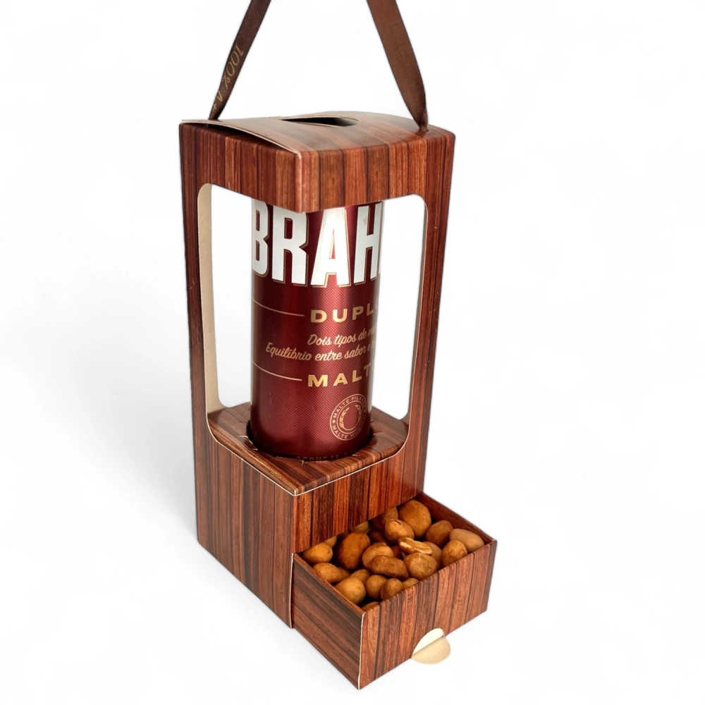 10 Caixas para Garrafa + Gaveta - Coleção Wood