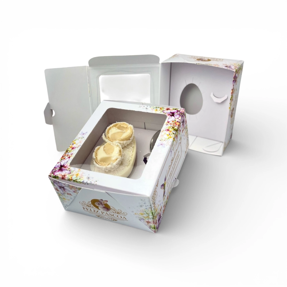 10 Caixas para Ovo de Colher de 50g - Coleção Páscoa da Transformação