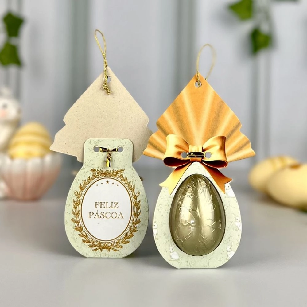10 Cartelas para Meio Ovinho de 30g - Coleção RELÍQUIA - Páscoa 2025