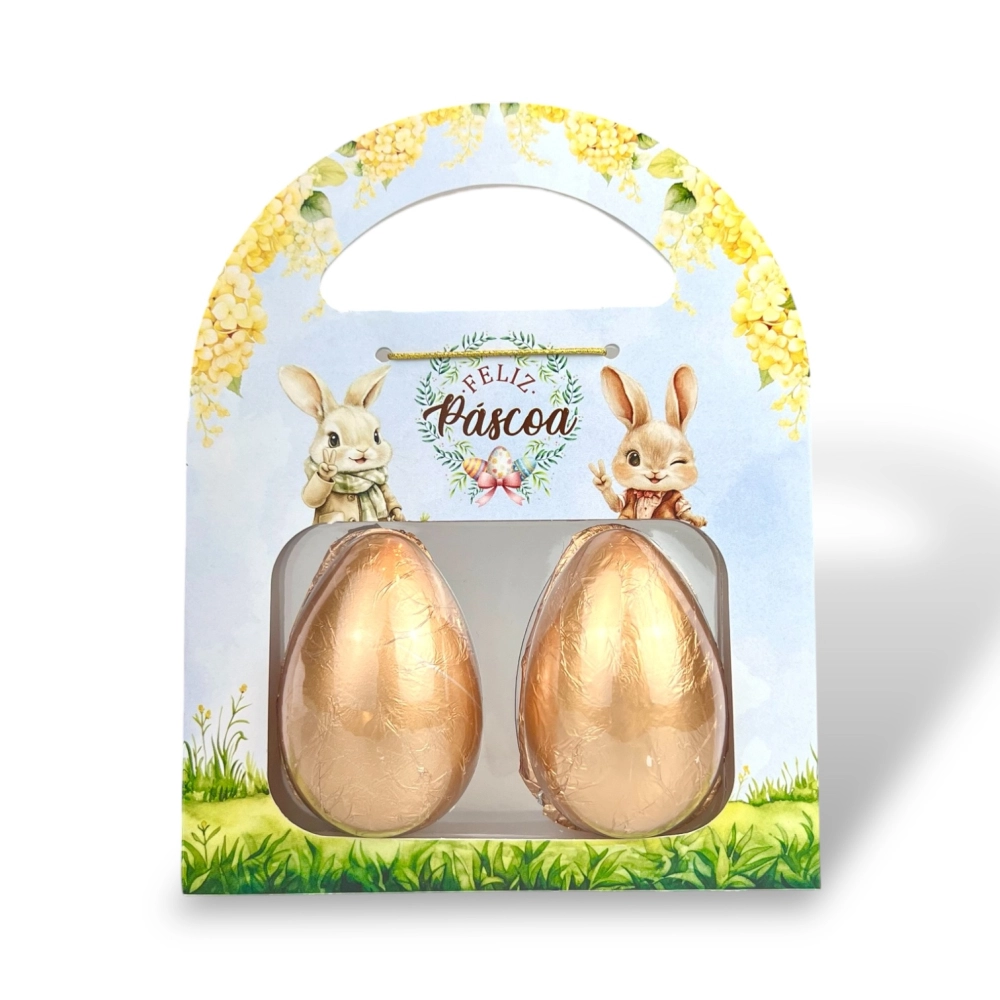 10 Embalagens Blister para 2 Ovos de 50g - Coleção Páscoa da Positividade