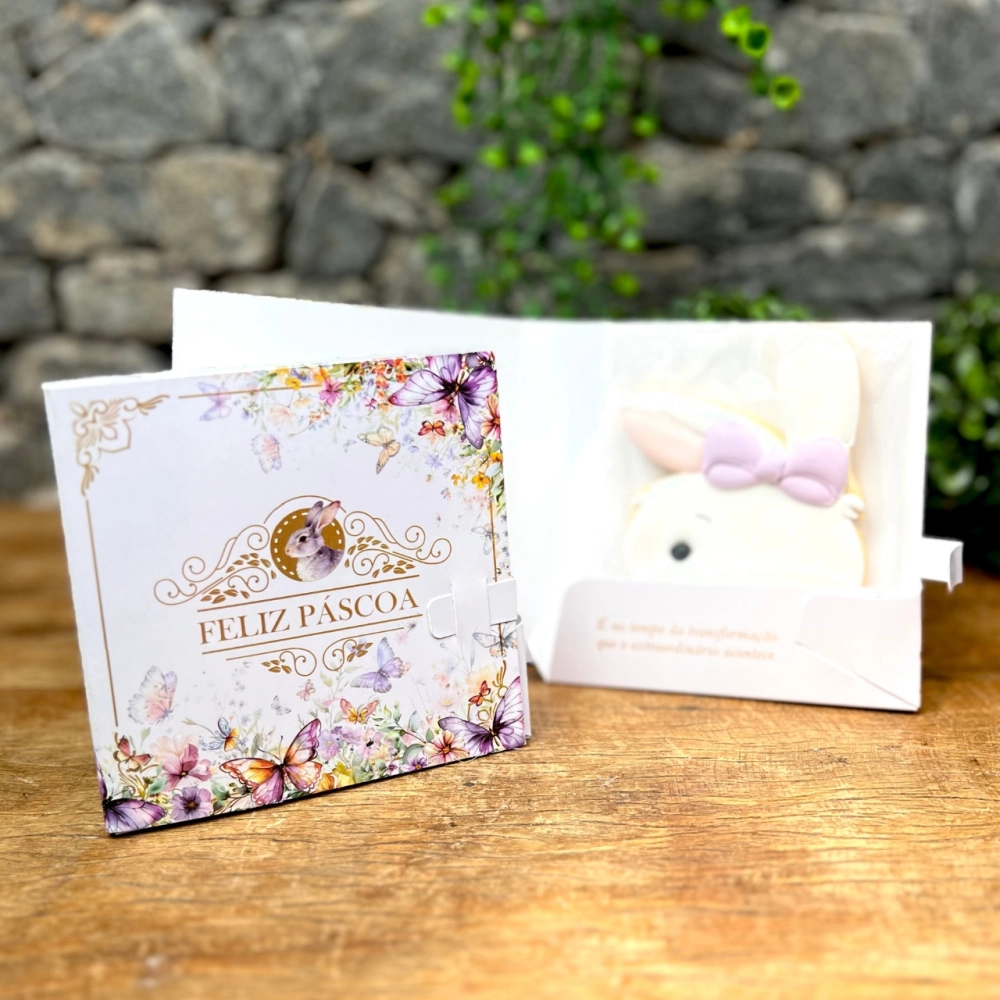 10 Embalagens Cartão p/ Biscoito - Coleção Páscoa da Transformação