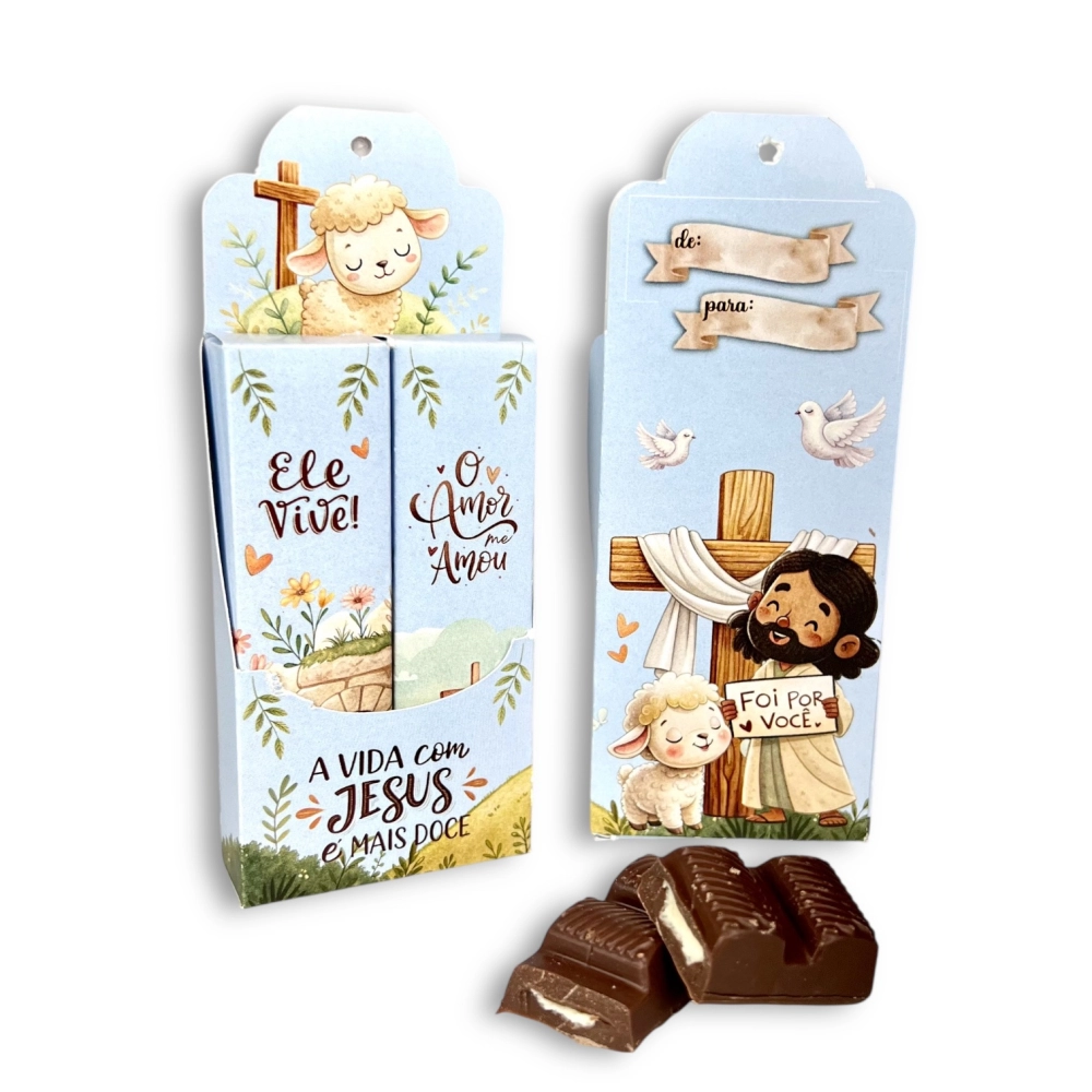 10 Embalagens Display para 2 barrinhas - Critão - Foi por você