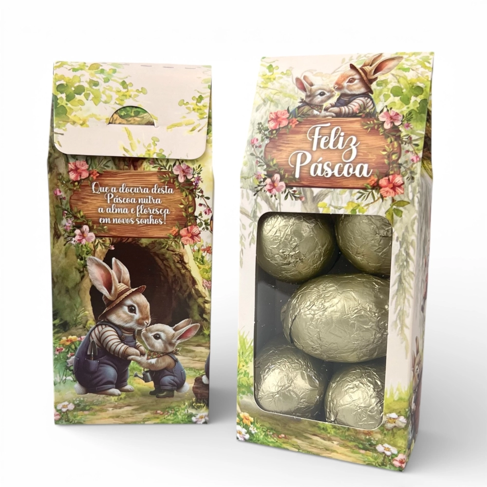 10 Embalagens Multi-Doces com Visor - Coleção Páscoa da Colheita