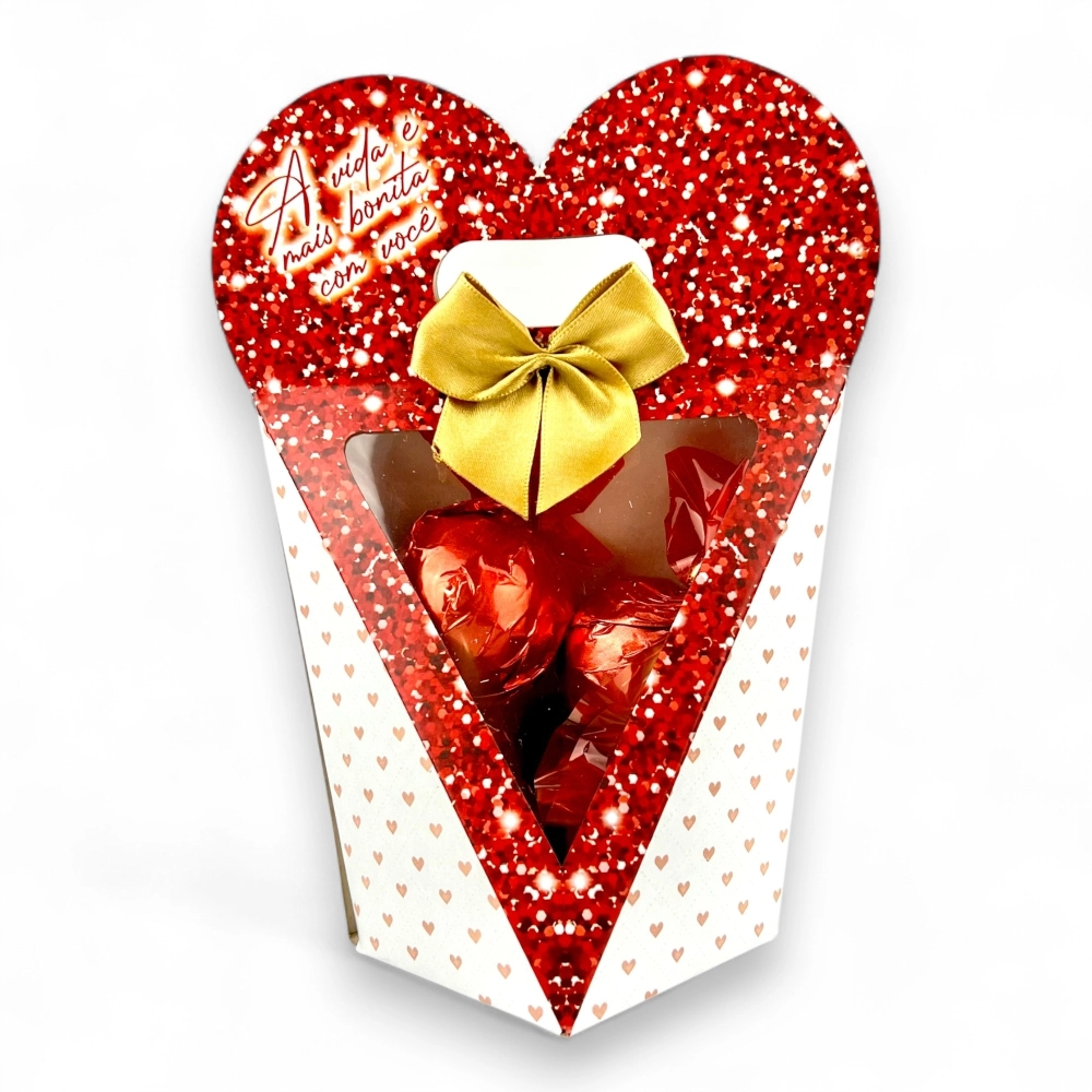 10 EMBALAGENS PARA TRUFAS OU PIPOCA - DIA DOS NAMORADOS 2025