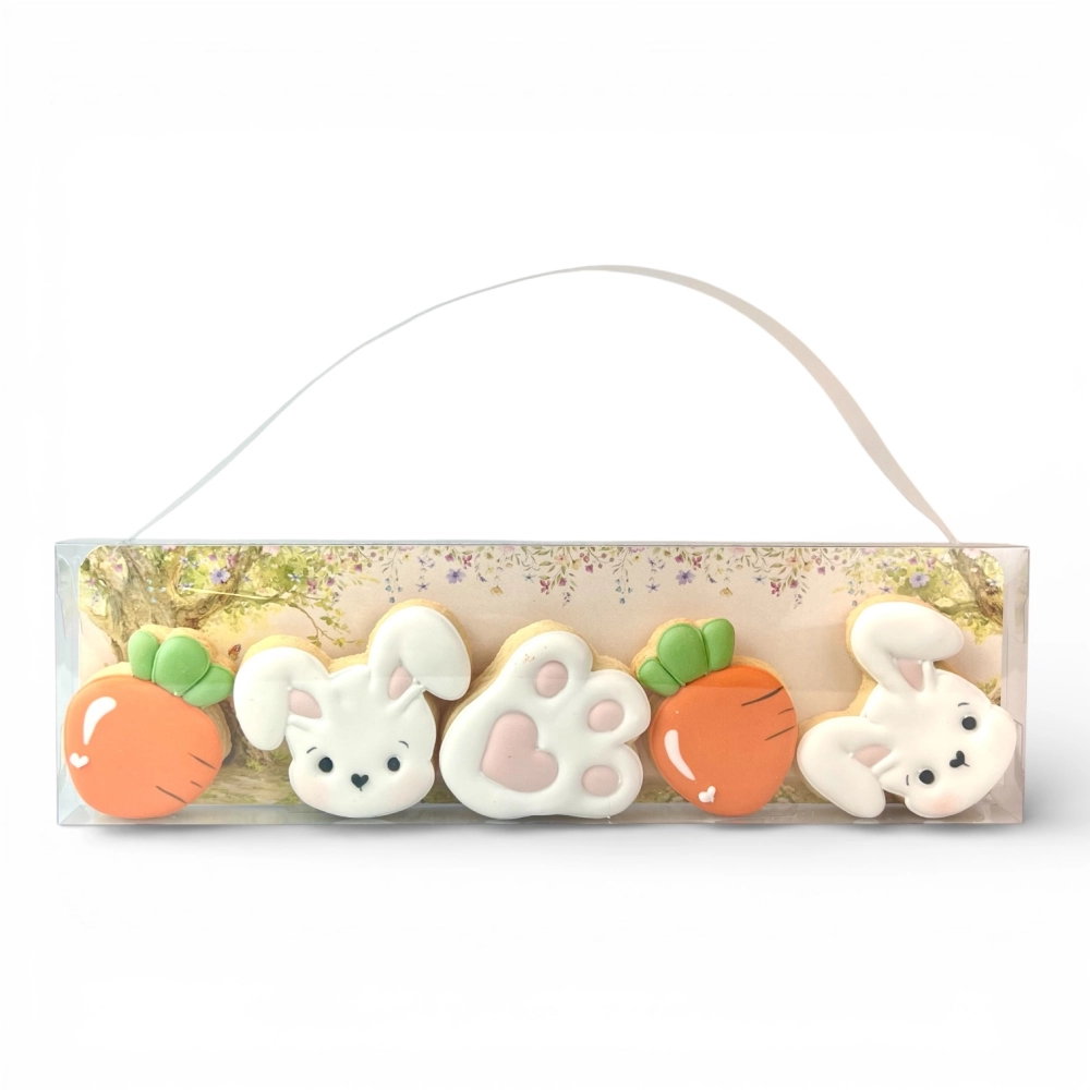 10 Embalagens Tirinha de Biscoito - Coleção Páscoa da Colheita