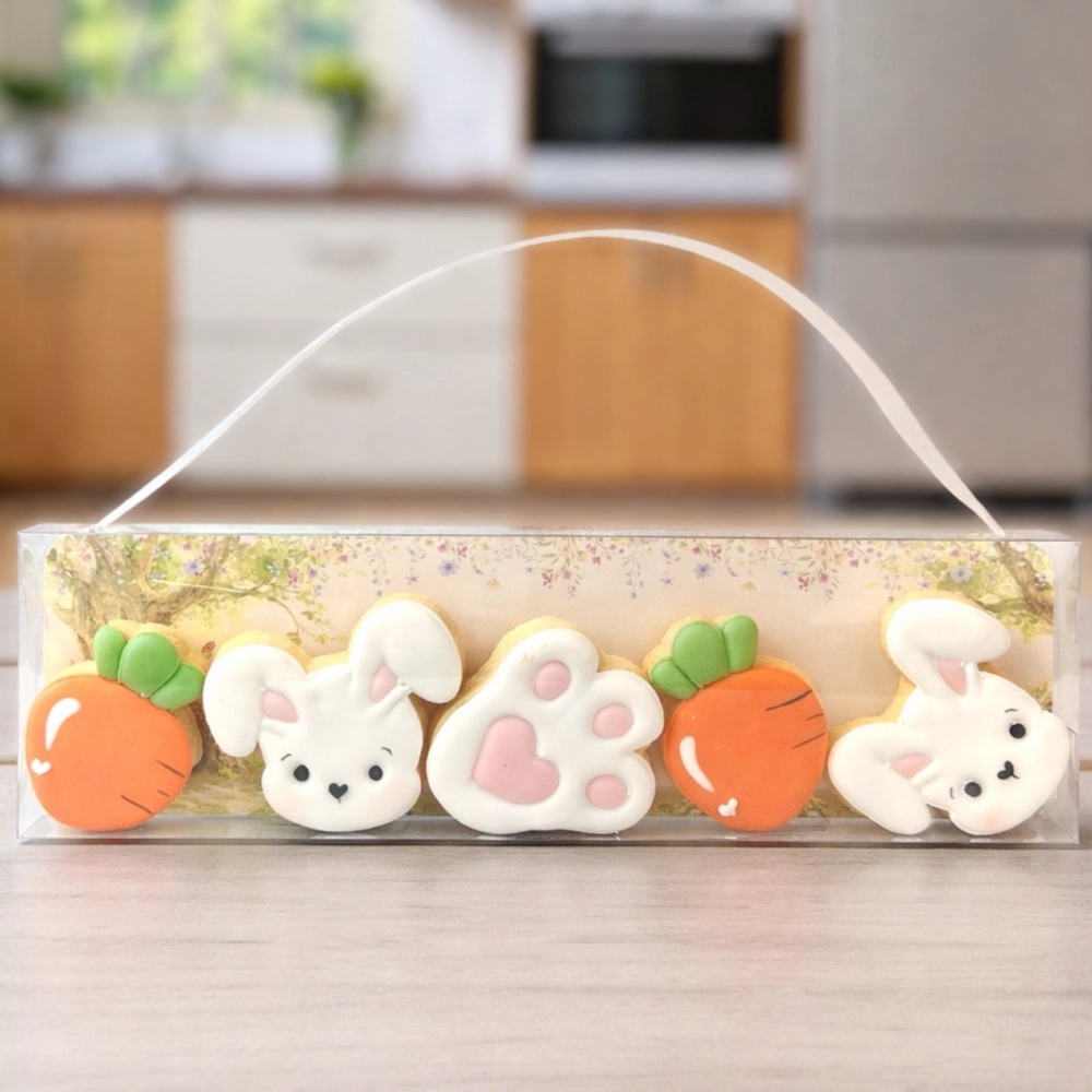 10 Embalagens Tirinha de Biscoito - Coleção Páscoa da Colheita